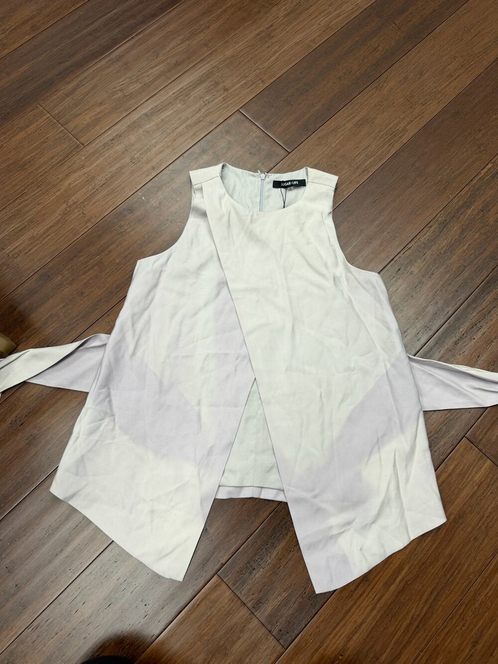 Sugarlips Cross Over Sleeveless Blouse Boutique NWT S